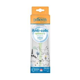 Dr. Browns 270 ml Geniş Ağız Anti-Kolik Dinozor Desenli PP Biberon