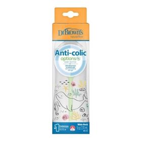 Dr. Browns 270 ml Geniş Ağız Anti-Kolik Okyanus Balina Desenli PP Biberon