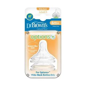 Dr Browns +6 Ay 2'li Paket 3. Seviye Geniş Ağız Biberon Emziği