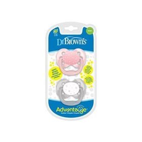 Dr. Browns Advantage 1.Evre Pembe İkili Paket Emzik