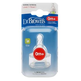 Dr. Browns DB 302 1. Seviye Dar Ağız 2'li Silikon Biberon Emziği