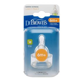 Dr. Browns DB 332 3. Seviye Dar Ağız 2'li Silikon Biberon Emziği