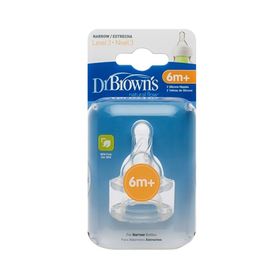 Dr. Browns DB 332 3. Seviye Dar Ağız 2'li Silikon Biberon Emziği