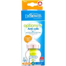 Dr. Browns DB 51600 150 ml 0+ Ay Options+ Geniş Ağız Antikolik PP Biberon