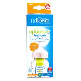 Dr. Browns DB 51600 150 ml 0+ Ay Options+ Geniş Ağız Antikolik PP Biberon