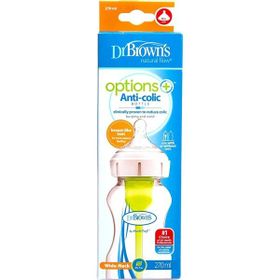 Dr. Browns DB 91600 270 ml 0+ Ay Options+ Geniş Ağız Antikolik PP Biberon