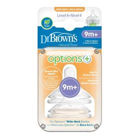 Dr Browns Options 2'li 4.Evre Geniş Ağız Silikon Biberon Emziği