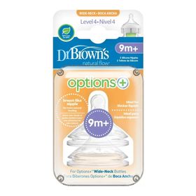 Dr Browns Options 2'li 4.Evre Geniş Ağız Silikon Biberon Emziği