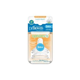 Dr Browns Options 2'li 4.Evre Geniş Ağız Silikon Biberon Emziği