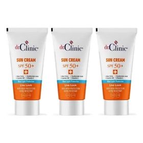 Dr Clinic Leke Karşıtı SPF50+ 3x50 ml Güneş Koruyucu Krem