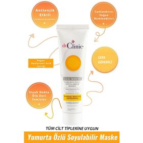 Dr. Clinic Yumurta Özlü 100 ml Soyulabilir Maske