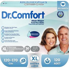 Dr.Comfort 120 Adet XL Belbantlı Hasta Bezi