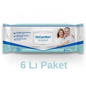 Dr.Comfort 6x50 Adet Vücut ve Perine Temizleme Havlusu