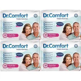 Dr.Comfort Bel Bantlı Tekstil Yüzeyli S Küçük 120 Adet Yetişkin Hasta Bezi