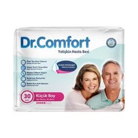 Dr.Comfort Bel Bantlı Tekstil Yüzeyli S Küçük 30 Adet Yetişkin Hasta Bezi