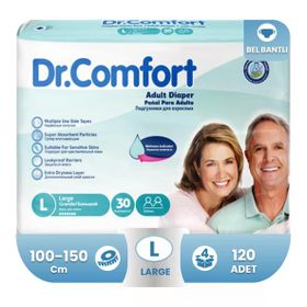 Dr.Comfort Belbantlı Large 120 Adet Hasta Bezi