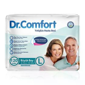 Dr.Comfort Belbantlı Large 120 Adet Hasta Bezi