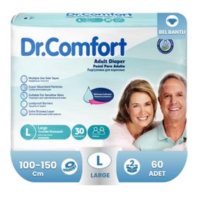 Dr.Comfort Belbantlı Large 60 Adet Hasta Bezi
