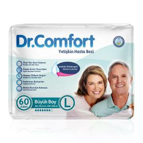 Dr.Comfort Belbantlı Large 60 Adet Hasta Bezi