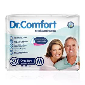 Dr.Comfort Belbantlı M 30 Adet Hasta Bezi