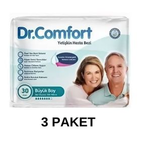 Dr.Comfort L 3x30'lu Belbantlı Yetişkin Hasta Bezi