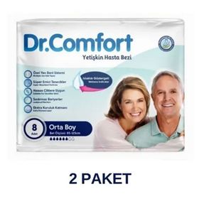 Dr.Comfort M 2x8'li Yetişkin Bel Bantlı Hasta Bezi