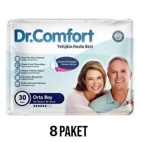 Dr.Comfort M 8x30'lu Belbantlı Yetişkin Hasta Bezi