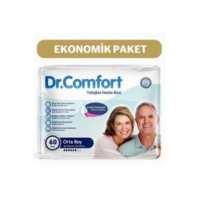 Dr. Comfort M Bel Bantlı 60 Adet Hasta Bezi