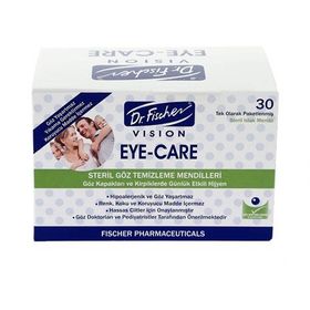 Dr. Fischer Eye-Care Steril 30'lu Göz Temizleme Mendili