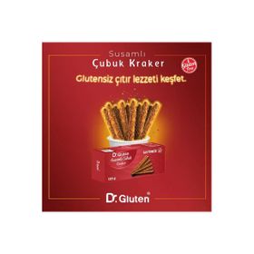 Dr.Gluten 120 gr Glutensiz Susamlı Çubuk Kraker