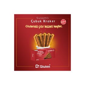 Dr.Gluten 120 gr Glutensiz Susamlı Çubuk Kraker