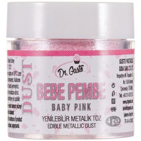 Dr. Gusto Metalik Bebe Pembe 4 gr Toz Gıda Boyası