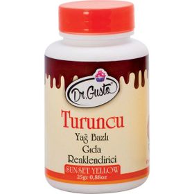 Dr. Gusto Turuncu Yağ Bazlı 25 gr Toz Gıda Boyası