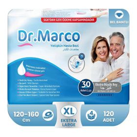 Dr. Marco 120 Adet XL Belbantlı Hasta Bezi