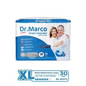 Dr. Marco 30 Adet Belbantlı XL Hasta Bezi