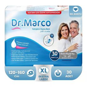 Dr. Marco 30 Adet Belbantlı XL Hasta Bezi