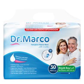 Dr Marco 30 Adet Large Belbantlı Yetişkin Hasta Bezi