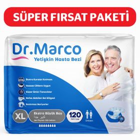 Dr. Marco Bel Bantlı Ekstra Large 120 Adet Yetişkin Hasta Bezi