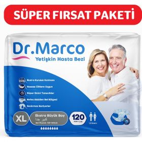 Dr. Marco Bel Bantlı Ekstra Large 120 Adet Yetişkin Hasta Bezi
