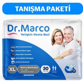 Dr. Marco Bel Bantlı Ekstra Large 30 Adet Yetişkin Hasta Bezi