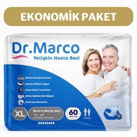 Dr. Marco Bel Bantlı Ekstra Large 60 Adet Yetişkin Hasta Bezi