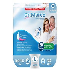 Dr. Marco Bel Bantlı Large 120 Adet Yetişkin Hasta Bezi