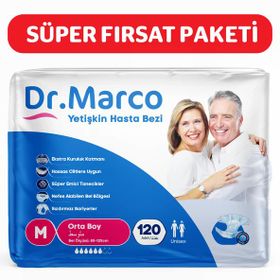 Dr. Marco Bel Bantlı Medium 120 Adet Yetişkin Hasta Bezi
