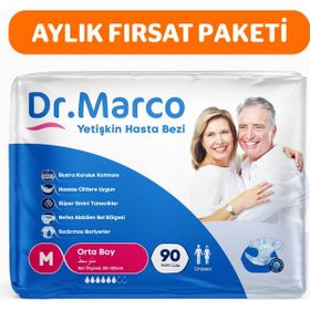 Dr. Marco Bel Bantlı Medium 90 Adet Yetişkin Hasta Bezi