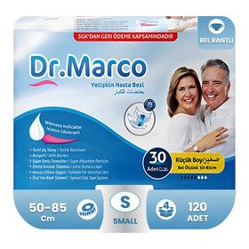 Dr. Marco Bel Bantlı Small 120 Adet Yetişkin Hasta Bezi