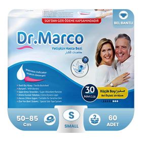 Dr. Marco Bel Bantlı Small 60 Adet Yetişkin Hasta Bezi