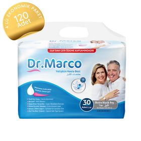Dr. Marco Belbantlı Extra Büyük 120 Adet Yetişkin Hasta Bezi