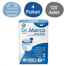 Dr. Marco Emici Külot XL 4x30 Adet Hasta Bezi