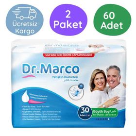 Dr. Marco Large 30'lu 60 Adet Emici Külotlu Hasta Bezi