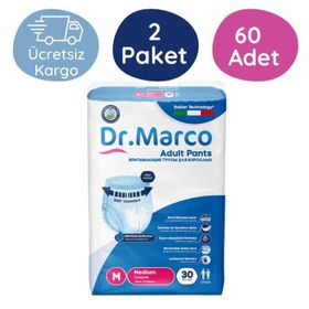 Dr. Marco Medium 30'lu 60 Adet Emici Külotlu Hasta Bezi